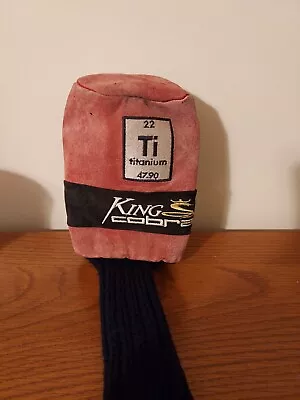 Vintage King Cobra 22 Ti Titanium 47.90 #1 Head Cover  (Golf Red & Black) • $12.99