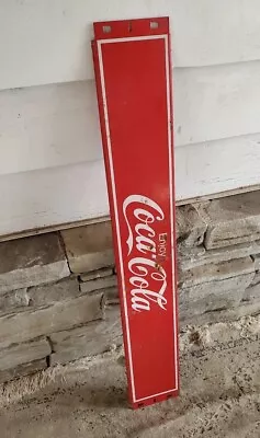 Vintage Coca Cola Enjoy 36” Metal Display Rack Sign RARE • $3.25