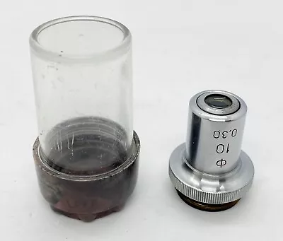 LOMO 10x 030 Phase 160/017 Objective Lens Microscope Biolam • $49