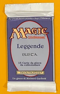 MTG LEGENDS (Italian) Booster Pack Sealed (OldManMTG 008-667) • $195