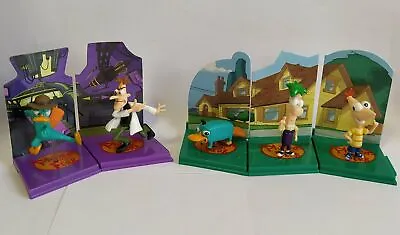 $19.84 • Buy Phineas And Ferb Tomy Gacha Complete Set 5 Diorama Figures
