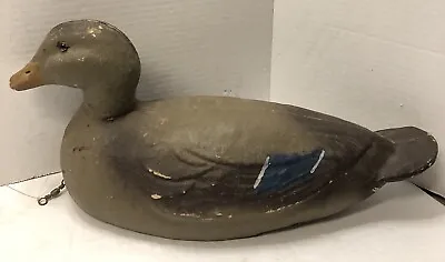 Vintage Victor Veri-Lite Duck Decoy Paper Mache 1940s *Broken Bill • $30