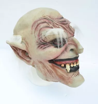 Halloween Vampire Mask Scary Latex Old Vampire Dracula Costume Mask With Hair • $17.99