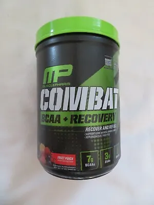 MP MusclePharm Combat BCAA + Recovery Fruit Punch 17 Oz OPENED ^O • $21.95