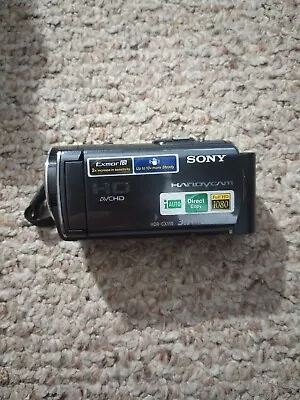 UNTESTED! Sony Digital HD LCD Camcorder Black 25X Zeiss Camera HDR-CX110  • $29.99