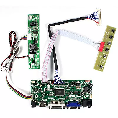 HDM I DVI VGA Audio Driver Board Work For 21.5inch T215HVN01.0 M215HW03 V1 2 LCD • £28.72