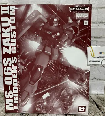 MG 1/100 MS-06S ZAKU II JOHNNY RIDDEN'S CUSTOM Premium Bandai Gundam Gunpla Kit • $89.95