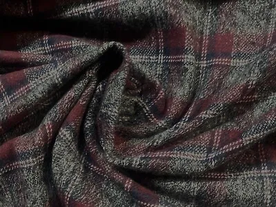 Plaid Check Tartan Fabric Polyviscose Fabric 150cm Wide • £1.50