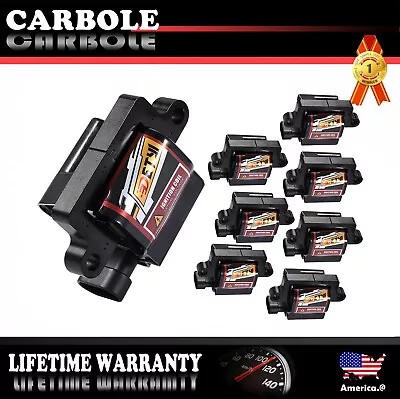 8 Pack Square Ignition Coils For Chevy GMC Cadillac 5.3L 6.0L 8.1L 4.8L V8 UF271 • $89.99