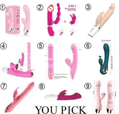 Dildo Vibrator Sex Waterproof Toys Rabbit G-Spot Vibe Massager For Women Clit • $9.99