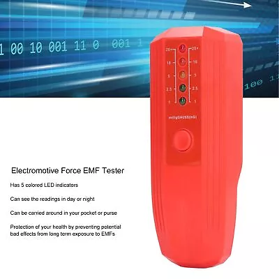 EMF Radiation Meter Electromotive Force EMF Tester 50 60Hz 5 LED Indicator For • $30.51