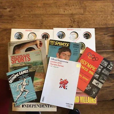 Olympics Programmes Magazines Collectibles 1956-2012 Incl London Bid Merchandise • £19.99