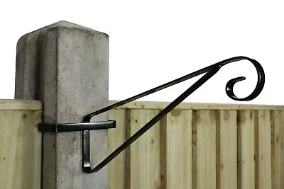 £13.99 • Buy Hanging Basket Brackets Hooks 'H' Section Concrete Fence Posts (Set Of 4) CP23