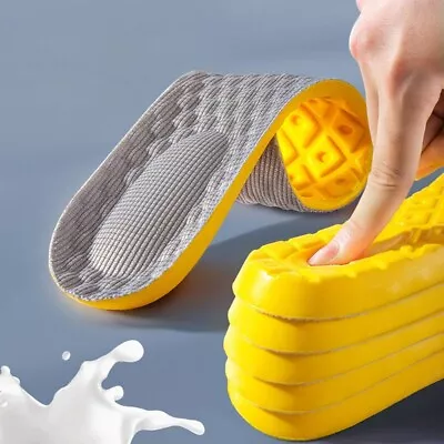 1 Pair 3D Memory Foam Orthopaedic Massage Insoles For Shoes Women Men Sports • £2.89