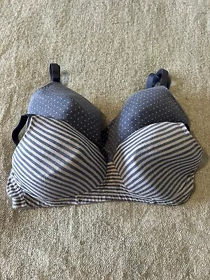 Pack Of 2 Mothercare Blooming Marvellous Nursing/Maternity T-Shirt Bras Size 40C • £5.99