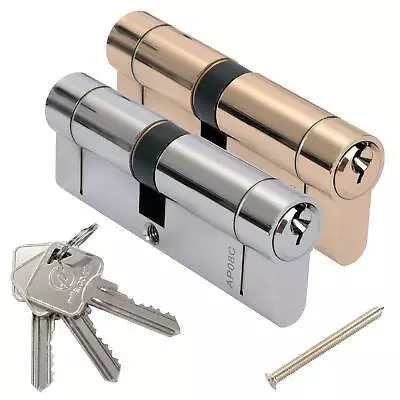 Euro Cylinder Barrel UPVC Front Door Lock 6 Pin Anti Snap Mila BreakSafe • £12.40