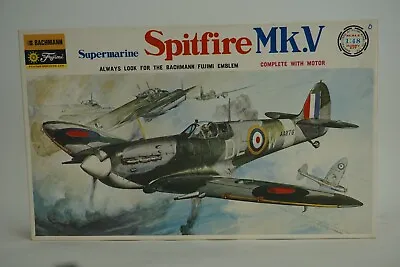 Vintage Fujimi Bachmann Supermarine Spitfire Mk.V 1:48 Scale Model Kit  • $14