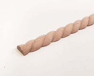 Miniature Wood Trim Flat Back Rope Style Relief Molding 5/16  X 18  Dollhouses • $4.25