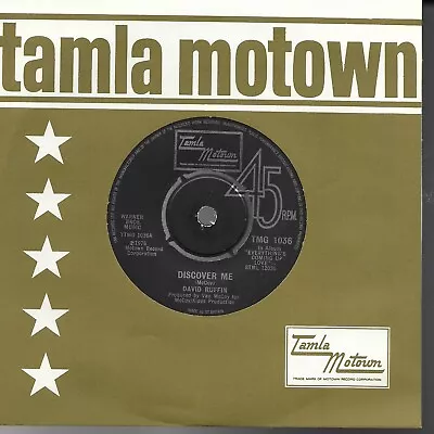 David Ruffin  Discover Me  7  Vinyl Northern Soul Tamla Motown TMG 1036 • £9.99