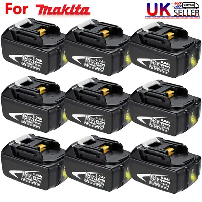 £8.89 • Buy 1-10pack 18 Volt For Makita 18V LXT Li-ion Battery BL1830B BL1840 BL1850 BL1860 
