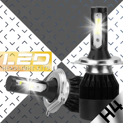 48800LM 488W H6 H4 Hi/Lo LED Motorcycle Headlight Bulb Moto Fog Lamp BA20D 6500K • $22.99