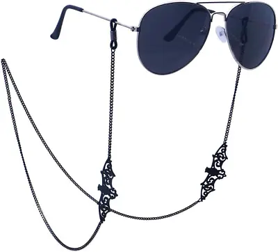 $7.99 • Buy Bat Eyeglass Chain Sunglasses Strap For Women Men Black Bat Eyewear Glasses Chai