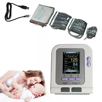 Digital Blood Pressure Monitor Upper Arm NIBP Machine Adult/ Pediatric Cuffs FDA • $29.99