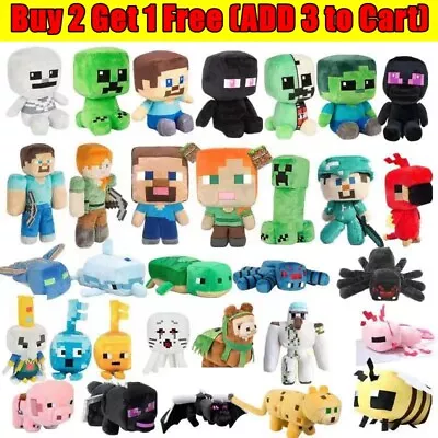 Minecraft Plush Toys Dolls Stuffed Animal Soft Plushies Kids Child Birthday Gift • $19.56