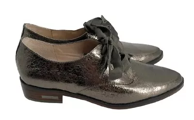 LOUISE ET CIE Lo-Adwin Golden Nickel Metallic Sequins Shoes Womens US 7 EU 37 • $30
