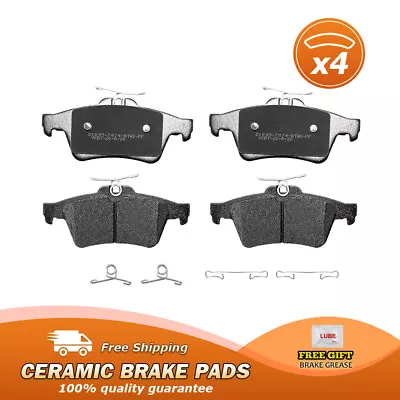 Rear Ceramic Brake Pad W/ Hardware For Ford Escape Focus Mazda 3 Saab 9-3 Jaguar • $26.07