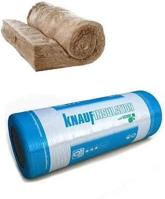 £414 • Buy 100mm Knauf Loft Insulation Roll Combi Cut LARGE ROLL SIZE 13.89M2 PK 10 Packs