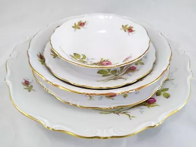 $49.99 • Buy Vintage W Eschenbach Bavaria Germany Briar Rose Fine China 5 Piece Set