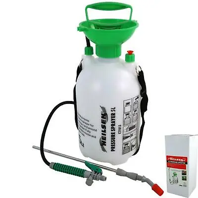 Neilsen Pressure Sprayer 5L Garden Lawn Pump Spray Fertilizer Weeds • £12.99