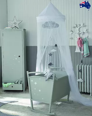 Kids Hanging Bed Canopy For Girls Or Boys Stopping Mosquito Net Midges Insect • $26.99