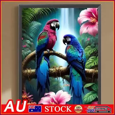 5D DIY Full Round Drill Diamond Painting Birds Kit Home Decor Art Craft 30x40cm • $10.59