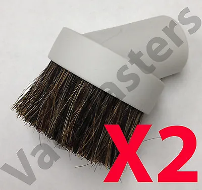 $11.45 • Buy X2 Vacuflo Central Vacuum Round Dusting Brush Attachment Grey Beam Nutone Hayden