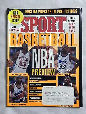 1993 November Sports Basketball Magazine Michael Jordan-Shaquille O’Neal (MH871) • $25.99