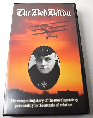 1989 The Red Baron Manfred Von Richthofen Documentary Clamshell Vhs Tape • $5.99