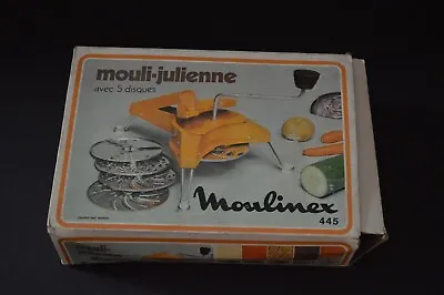 Moulinex 445 Mouli Julienne Vintage Food Shredder Slicer Original Box • $18.99