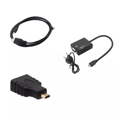 Micro HDMI To HDMI / VGA Adapter Cable Converter Line For Raspberry Pi 4 Model B • $8.64