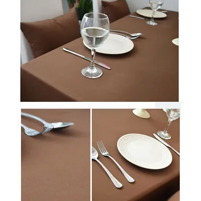 Modern Gray  Tabecloth Dining Room Table Cloth Cover Rectangle Tablecloths • £9.10