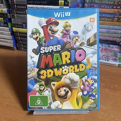 Super Mario 3D World + Manual - Nintendo Wii U VGC Complete + Free Postage AU • $23.40