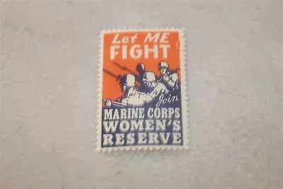 Let Me Fight - Marine Corps Women's Reserve Poster Stamp • $9.99