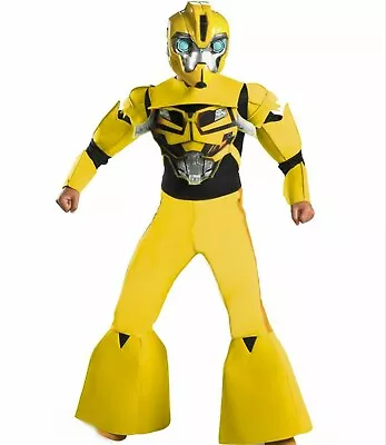 $89.99 • Buy Transformers Prime Deluxe 3-D Padded Size 7-8 Medium Bumblebee Costume New 2012