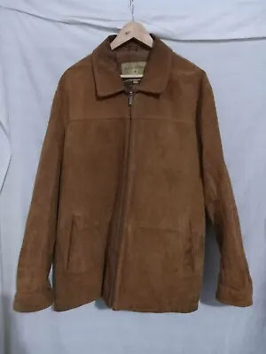 Boston Harbour Outdoorwear Men’s Soft Brown Suede Leather Jacket Size L(SUN19) • $49.99