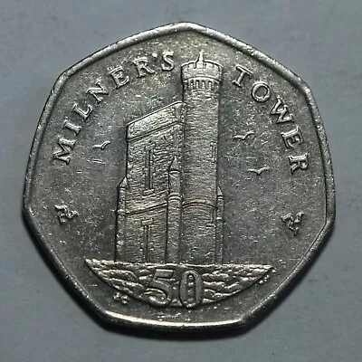 2016 BC Isle Of Man Milners Tower 50p Coin  • £3.75