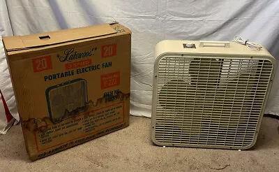 Vintage 20'' Lakewood In Box Fan With 3 Speed Tested Working • $59