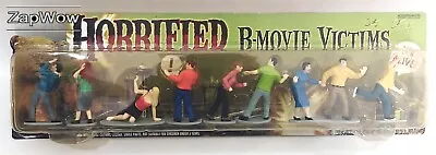 HORRIFIED B-MOVIE VICTIMS 2006 Action Figures X9 Set Accoutrements • £74.99