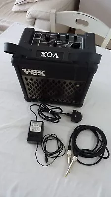 Vox DA5 5W Guitar Amp Practice Amplifier With A/C Adapter And Guitar Lead • £120