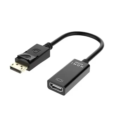 4k Display Port DP To Female HDMI Adapter Converter Cable For 4k 1080p HDTV PC • £2.89